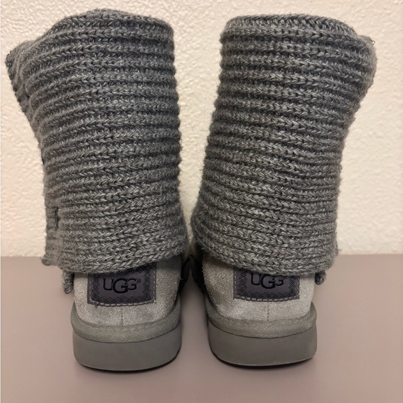 UGG Gray Knit Ankle Boots - Picture 2 of 4